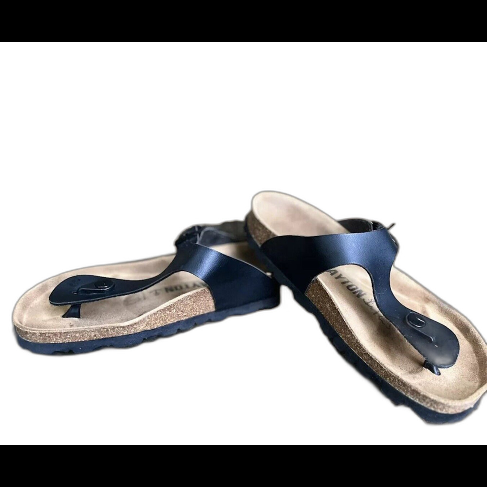 BAYTON Mercure Sandal Vegan Leather Womens 36/6 Black Comfort Granola Girl Boho